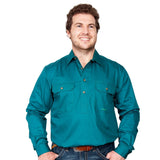 Just Country Mens Cameron Workshirt - Forrest Green