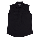 Just Country Womens Kerry Sleeveless Workshirt - Black
