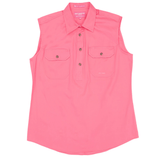 Just Country Womens Kerry Sleeveless Workshirt - Rose