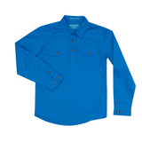Just Country Girls Kenzie Workshirt - Blue Jewel