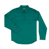 Just Country Girls Kenzie Workshirt - Dark Green