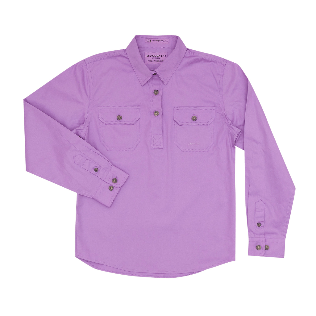 Just Country Girls Kenzie Workshirt - Orchid
