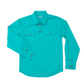 Just Country Girls Kenzie Workshirt - Turquoise