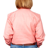 Just Country Womens Jahna Half Button Workshirt - Blush