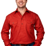 Just Country Mens Cameron Workshirt - Rust