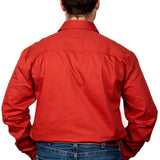 Just Country Mens Cameron Workshirt - Rust