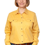 Just Country Womens Brooke Workshirt - Mustard