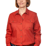 Just Country Womens Brooke Workshirt - Rust