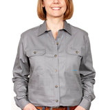 Just Country Womens Brooke Workshirt - Steel Grey