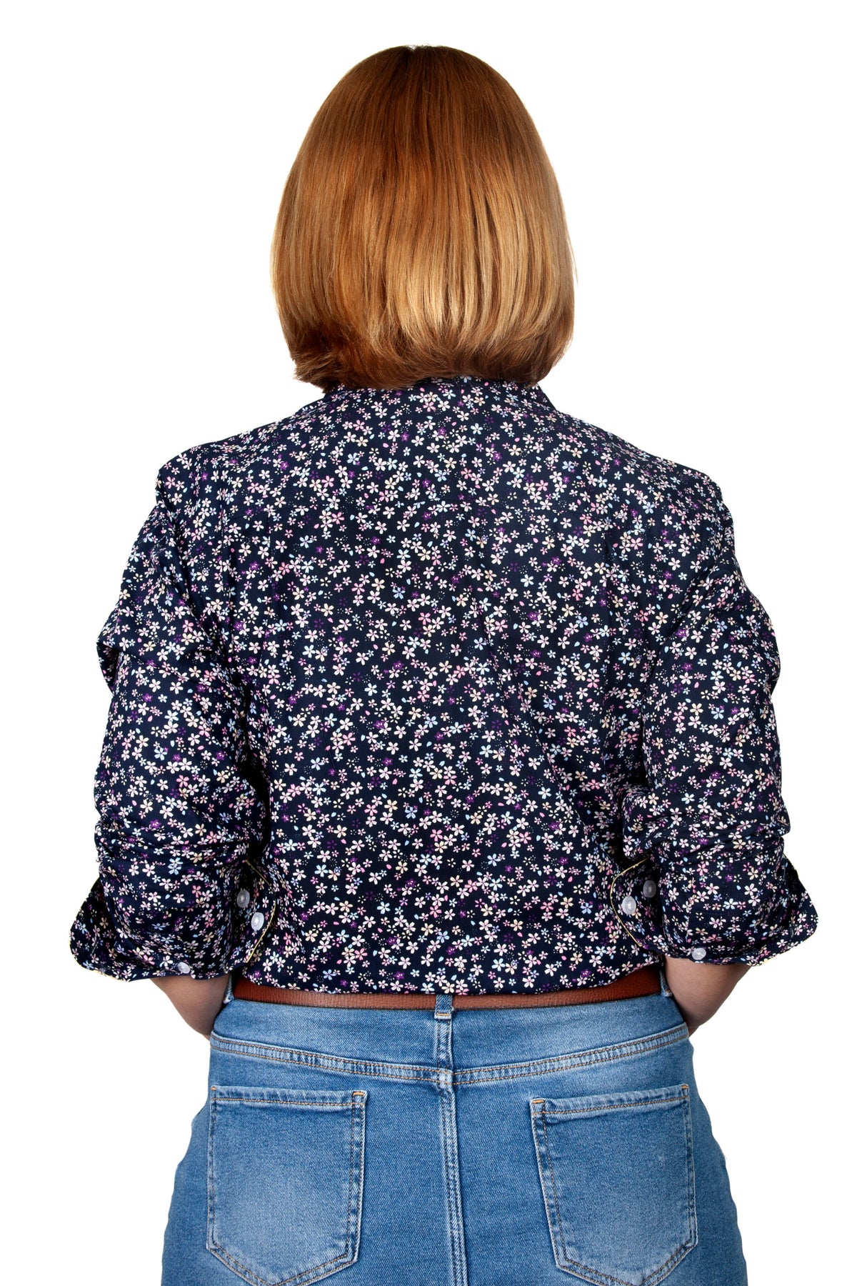 Just Country Womens Abbey Full Button Print Shirt - Navy/Star Flowers