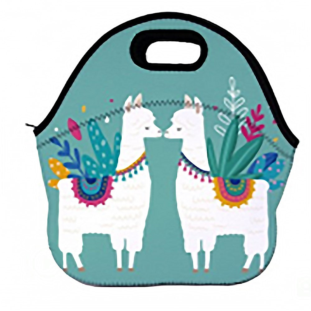 Llama Lunch Bag - Teal