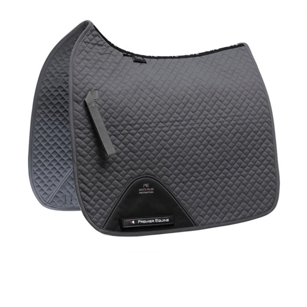 Premier_Equine_Plain_Cotton_Quilted_Dressage_Saddle_PAd_Grey