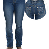 Pure Western Womens Trisha Boot Cut Jean - True Blue