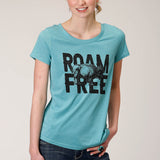 Roper Womens Five Star Collection Tee - Blue