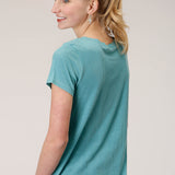 Roper Womens Five Star Collection Tee - Blue
