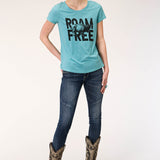 Roper Womens Five Star Collection Tee - Blue
