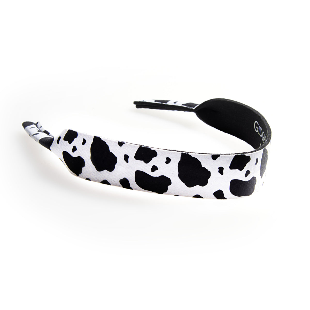 Sunglass Strap Black/ White Cowhide