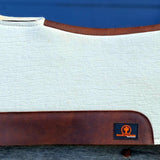 Smooth Like Cactus The Clancy White Wool Contoured Saddle Pad