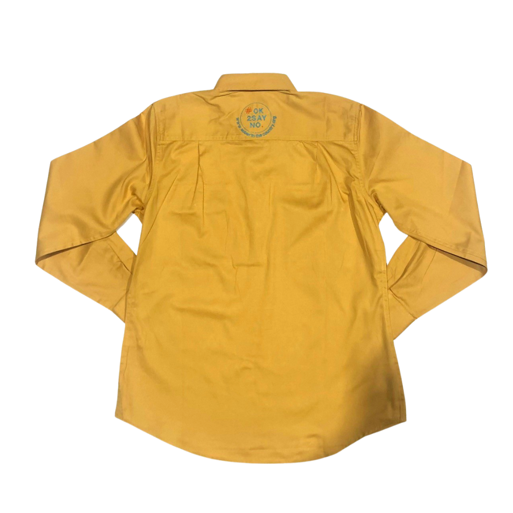 Sober In The Country Mens Shirt - Mustard