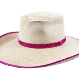 Sunbody Ava Standard Palm 4.5 Brim - Magenta Spots