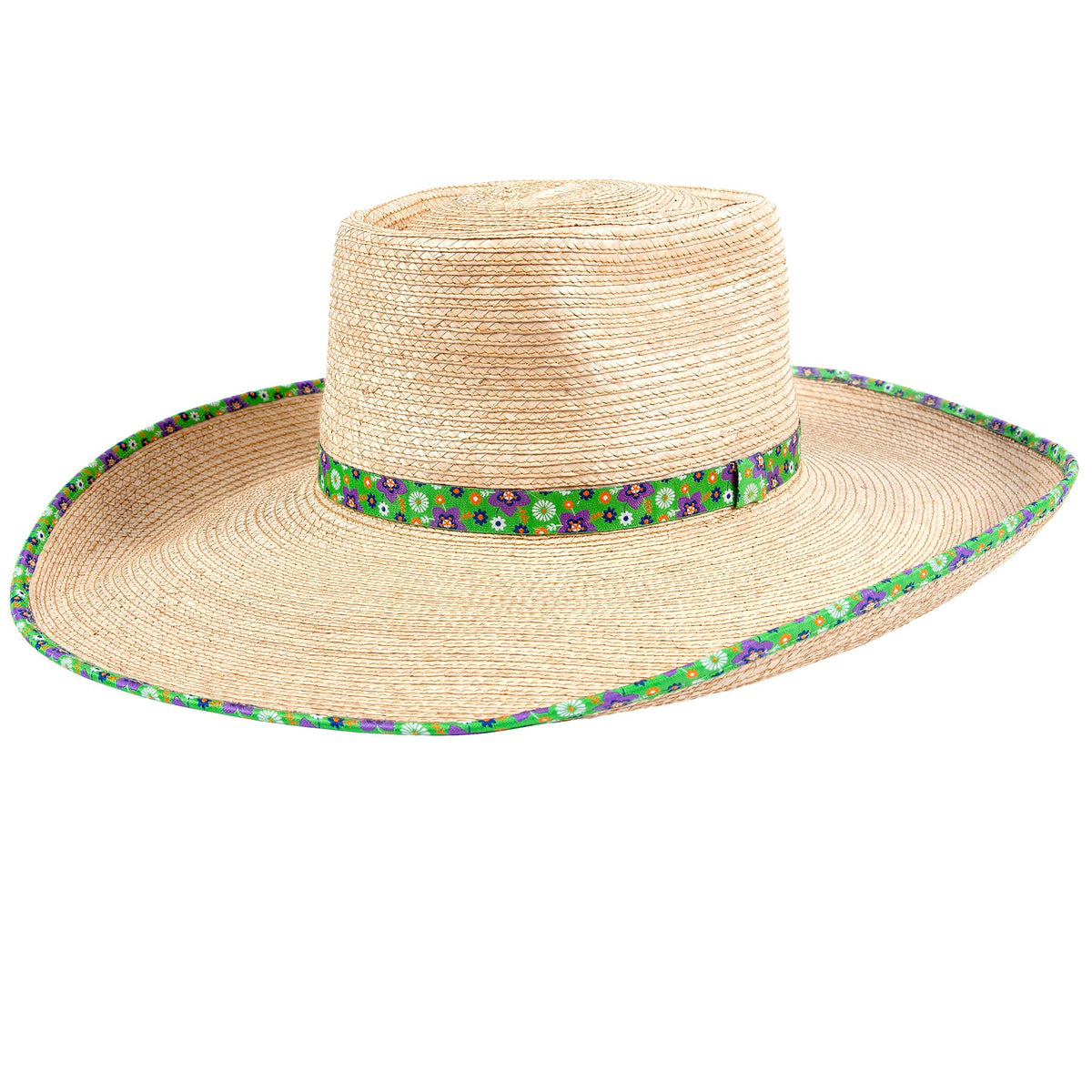 Sunbody Hat Ava Oak - Green Flowers