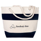 Soho Tote Bag - Natural/Navy