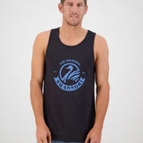 Swanndri Classic Singlet - Washed Black/Blue