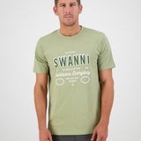 Swanndri original Print Tee - Sage/White