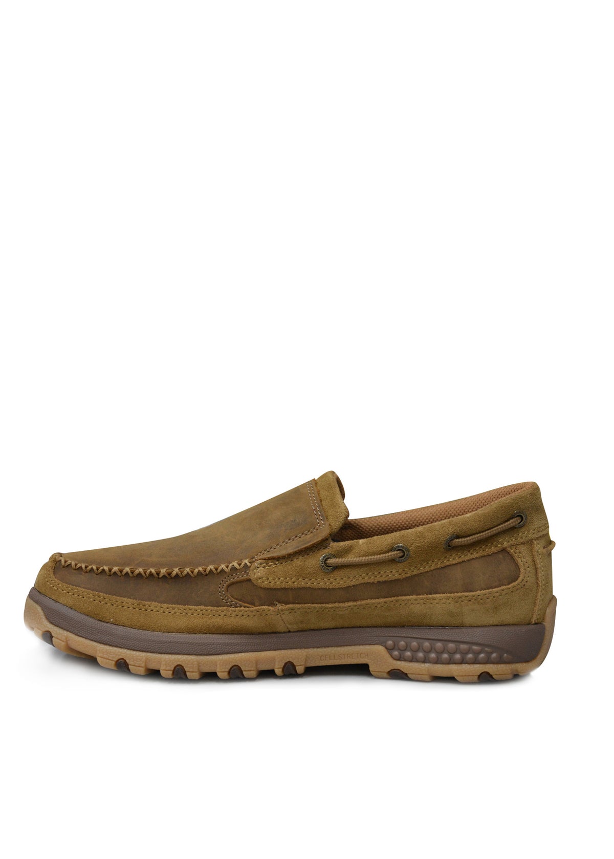 Twisted X Mens Classic Tancell Stretch Slip on - Tan