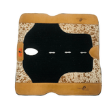 Toprail Equine Mickey Square Black Hair On Hide Pad