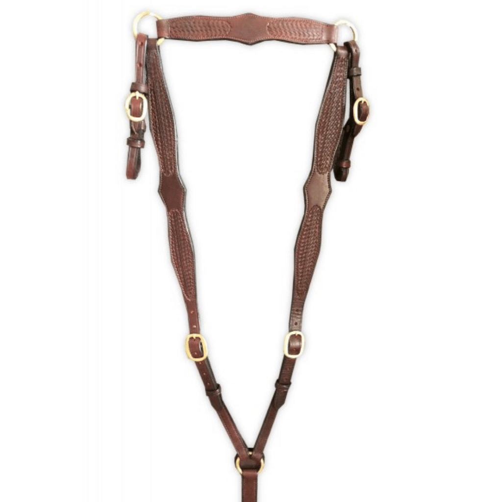 Diamond Stamped Leather Breastplate