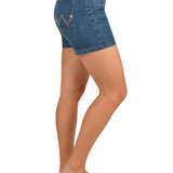 Wrangler Womens Ultimate Boot Up Short - Mid Town Blue