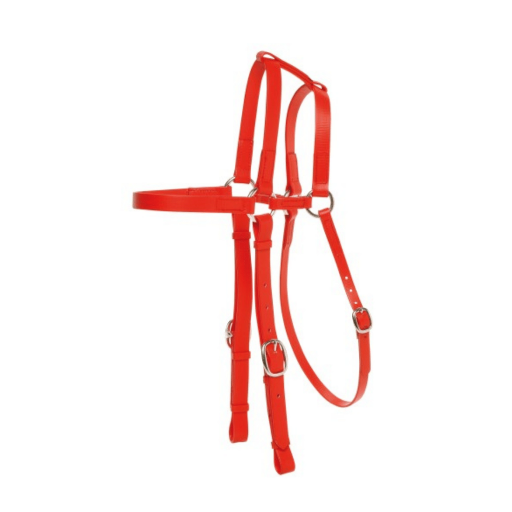 PVC Extended Barcoo Bridle COB - Red