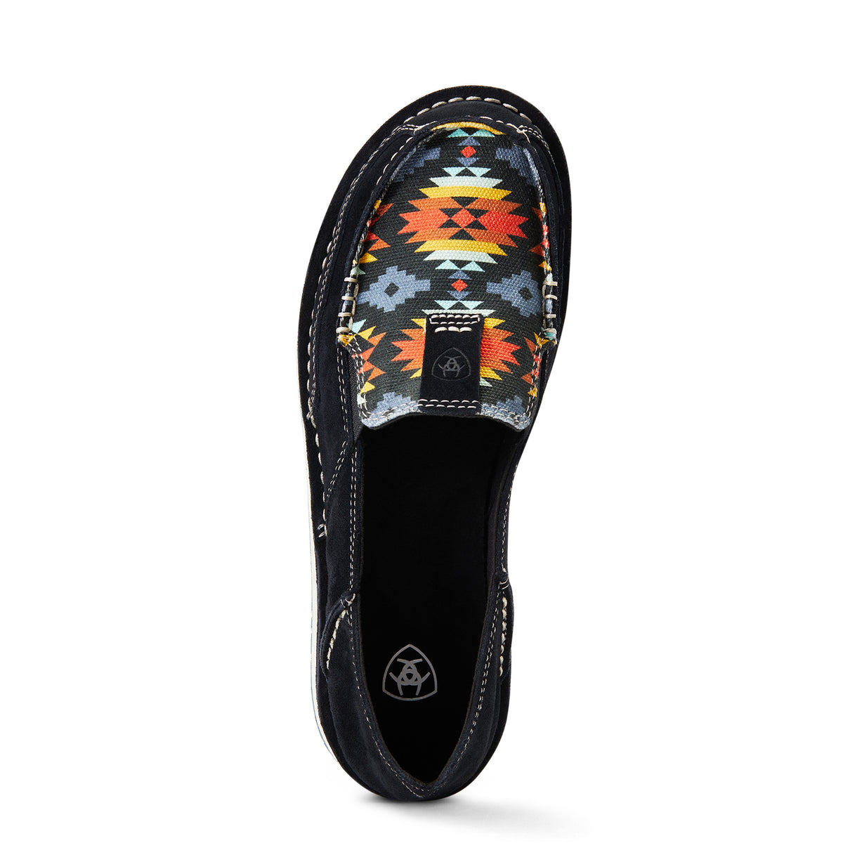 Ariat Womens Cruiser - Black Suede/Deepest Aztec