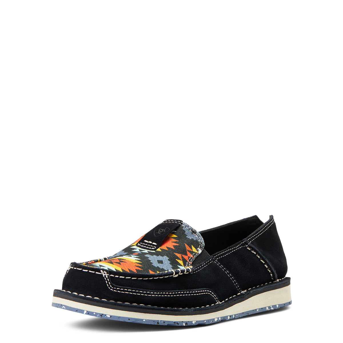 Ariat Womens Cruiser - Black Suede/Deepest Aztec