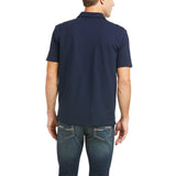 Ariat Mens Medal Polo - Navy