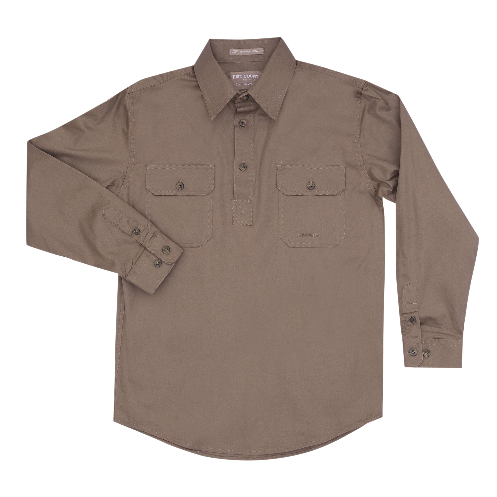 Just Country Workshirt Boys Lachlan Brown