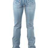 Pure Western Crisscross Relax Rider Jean 36 Leg - Moonshine
