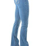 Pure Western Womens Ziggy Boot Cut Jean - Retro Blue