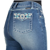 Pure Western Womens Abbi High Waist Boot Cut Jean 34 Leg