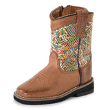 Pure Western Toddlers Dusty Boot - Brown/Multi