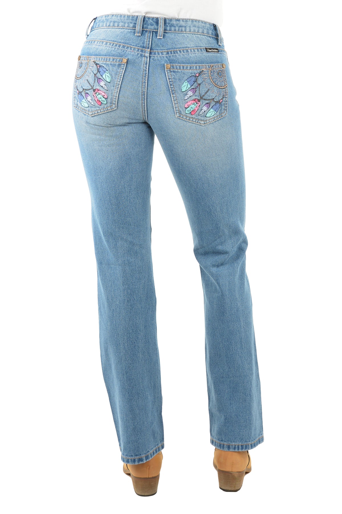 Pure Western Womens Sunny Boot Cut Jean - Faded Blue