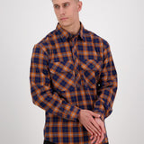 Swanndri Mens Barn Shirt - Burnt Orange