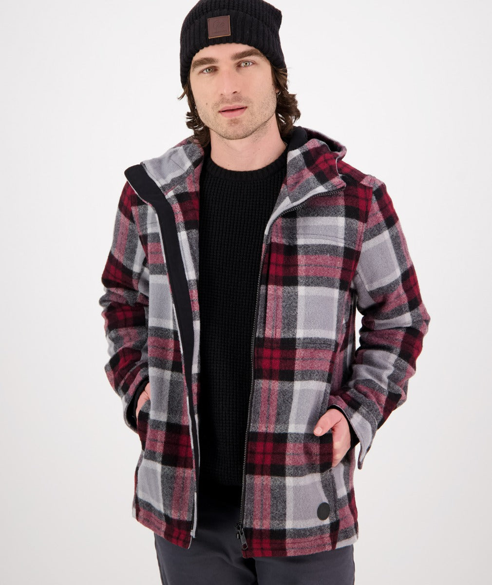 Swanndri Mens Hudson Hoody - Heritage Check