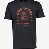 Swanndri Mens Trail T shirt - Washed Black/Terracotta