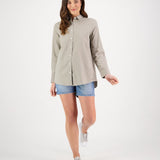 Swanndri Womens Catalina Boyfriend Shirt - Taupe