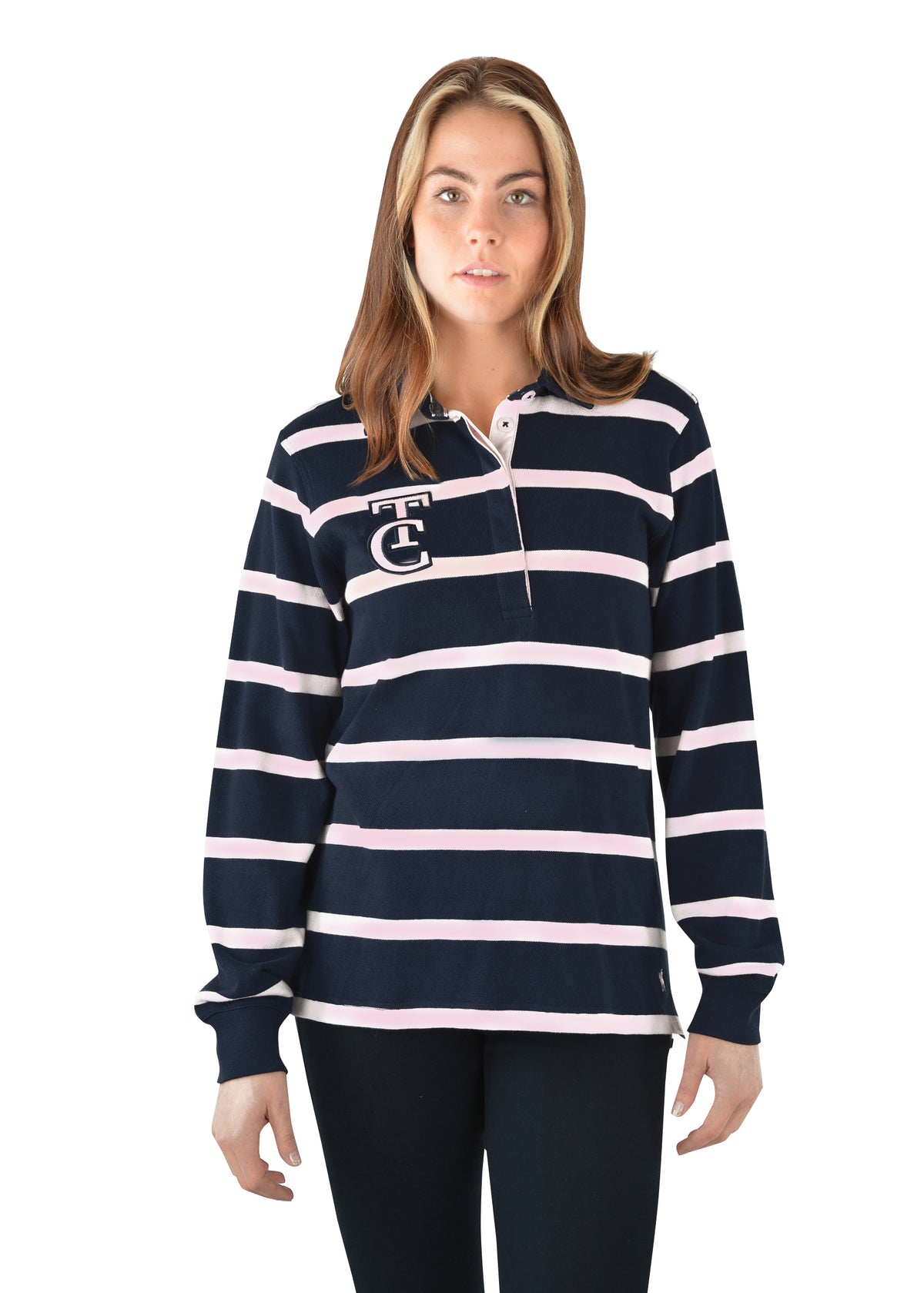 Thomas Cook Womens Brie Rugby - Navy/Pink
